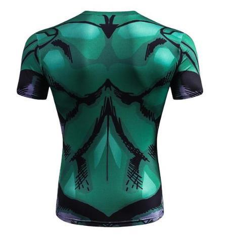 Green Lantern 'Comic' Compression Short Sleeve Rash Guard-RashGuardStore