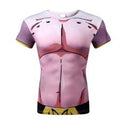 Kid Buu Dragon Ball Z Short Sleeve Compression Rash Guard-RashGuardStore