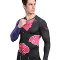 Naruto Battle Damaged 'Akatsuki' Long Sleeve Compression Rash Guard-RashGuardStore