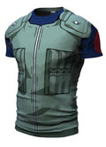 Naruto 'Kakashi' Short Sleeve Compression Rash Guard-RashGuardStore