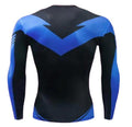 Nightwing Long Sleeve Dri-Fit Rashguard-RashGuardStore