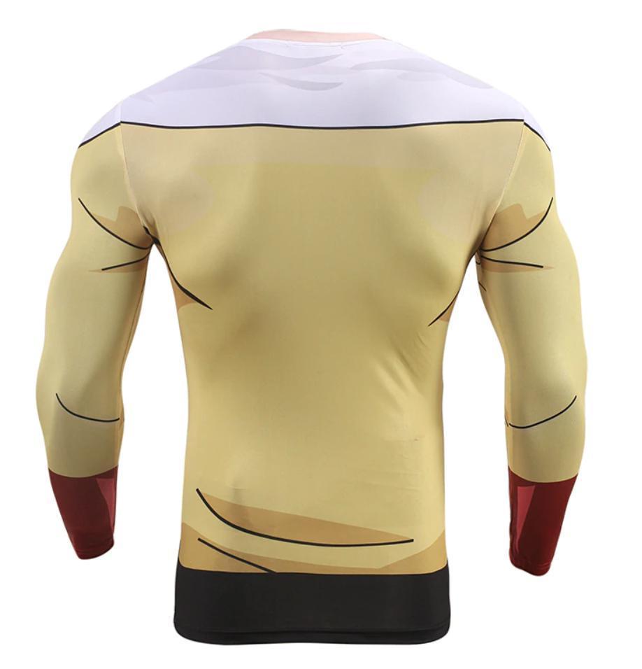 OnePunch Man 'Saitama' Compression Long Sleeve Rash Guard-RashGuardStore