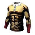 OnePunch Man 'Serious Saitama' Long Sleeve Compression RashGuard-RashGuardStore