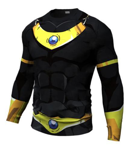 Onyx Broly Dragon Ball Z Long Sleeve Compression Rash Guard-RashGuardStore