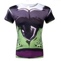 Perfect Cell Dragon Ball Z Short Sleeve Compression Rash Guard-RashGuardStore