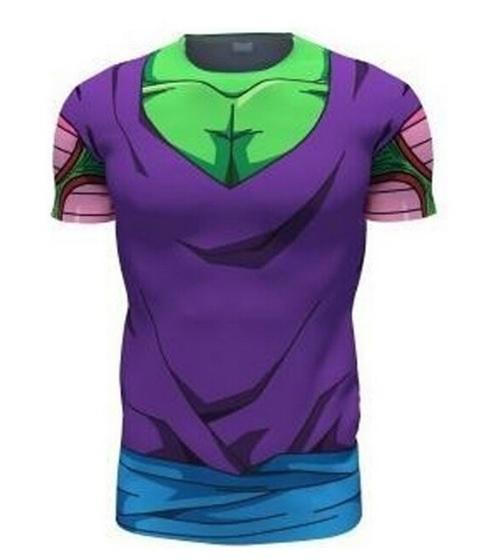 Picollo Armor Dragon Ball Z Compression Short Sleeve Rash Guard-RashGuardStore