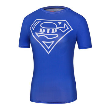 Women's Supergirl Compression 'S Did It' Short Sleeve Rashguard