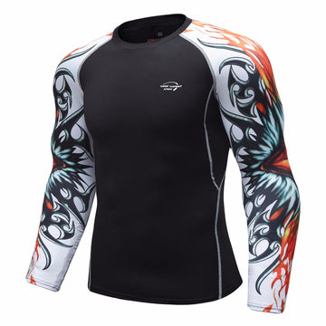 Tribal Compression 'All Seeing Eye' Elite Long Sleeve Rashguard