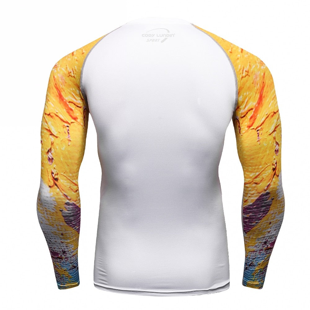 Tribal Compression 'Graffiti' Elite Long Sleeve Rashguard