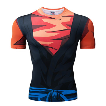 SDBH Vegito Dragon Ball Z Short Sleeve Compression Rashguard