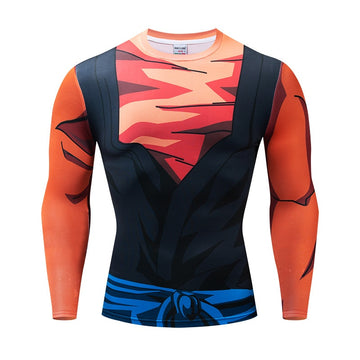 SDBH Vegito Dragon Ball Z Long Sleeve Compression Rashguard