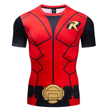 Robin Compression 'Robin the Boy Wonder' Short Sleeve Rashguard