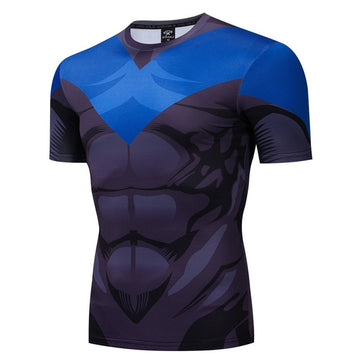 Nightwing Compression 'Serious' Short Sleeve Rashguard