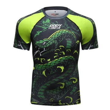 Snake Compression 'Jungle Viper' Elite Short Sleeve Rashguard