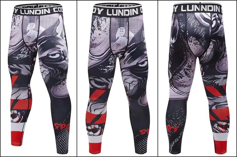 Wolf 'Prey' Compression Leggings Spats