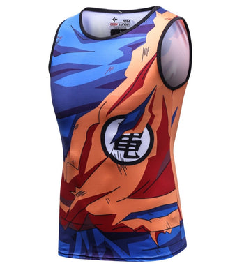 Dragon Ball Z 'Goku | Battle Damaged' Elite Compression Tank Top