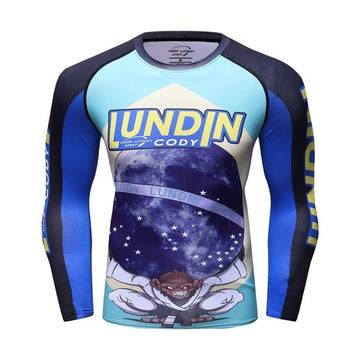 Monkey Compression 'Ordem E Progresso' Elite Long Sleeve Rashguard