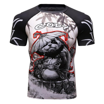 Panda Compression 'Samurai' Elite Short Sleeve Rashguard