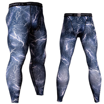 Men's Camouflage 'Lightning' Compression Leggings Spats