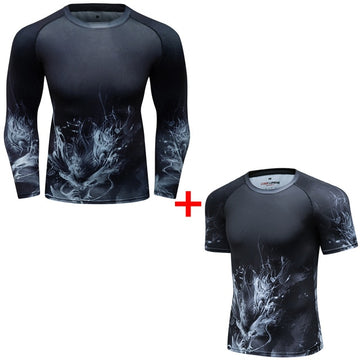 Dragon Compression 'Smoke | Set of 2' Elite Rashguard