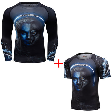 Wolf Compression 'Of Wolf and Man | Set of 2' Elite Rashguard