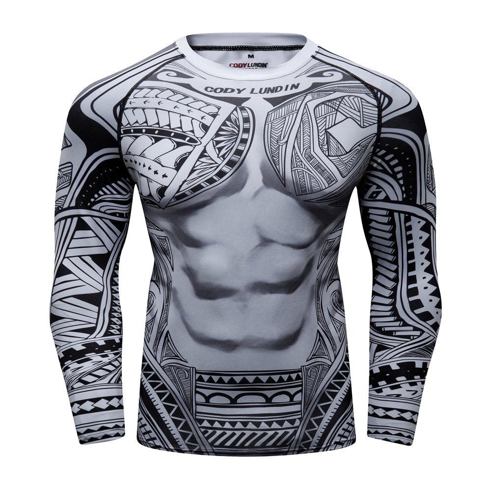 Tribal Compression 'Pe'a' Elite Long Sleeve Rashguard