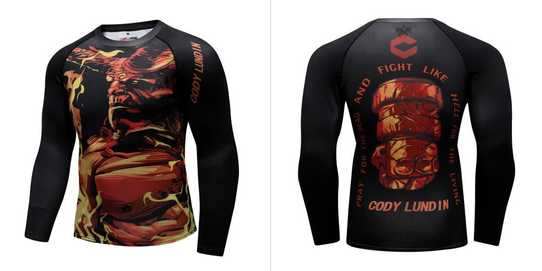 Warrior Compression 'Hell Boy' Elite Long Sleeve Rashguard