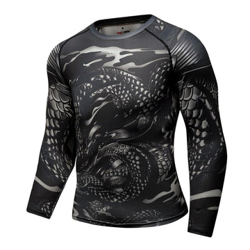 Dragon Compression 'Smoke' Elite Long Sleeve Rashguard