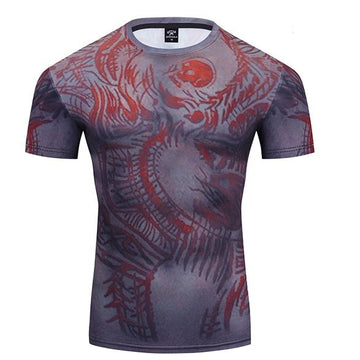 Warrior Compression 'D|R|A|X' Premium Short Sleeve Rashguard