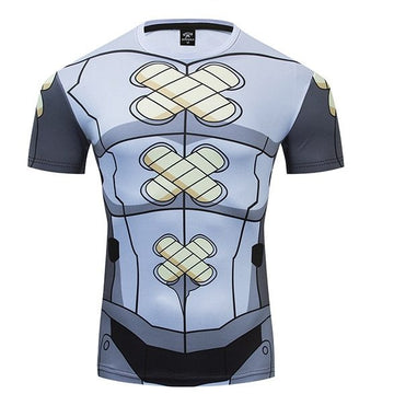 Digimon Compression 'Blackwargreymon' Premium Short Sleeve Rashguard