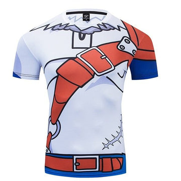 Digimon Compression 'Weregarurumon' Premium Short Sleeve Rashguard