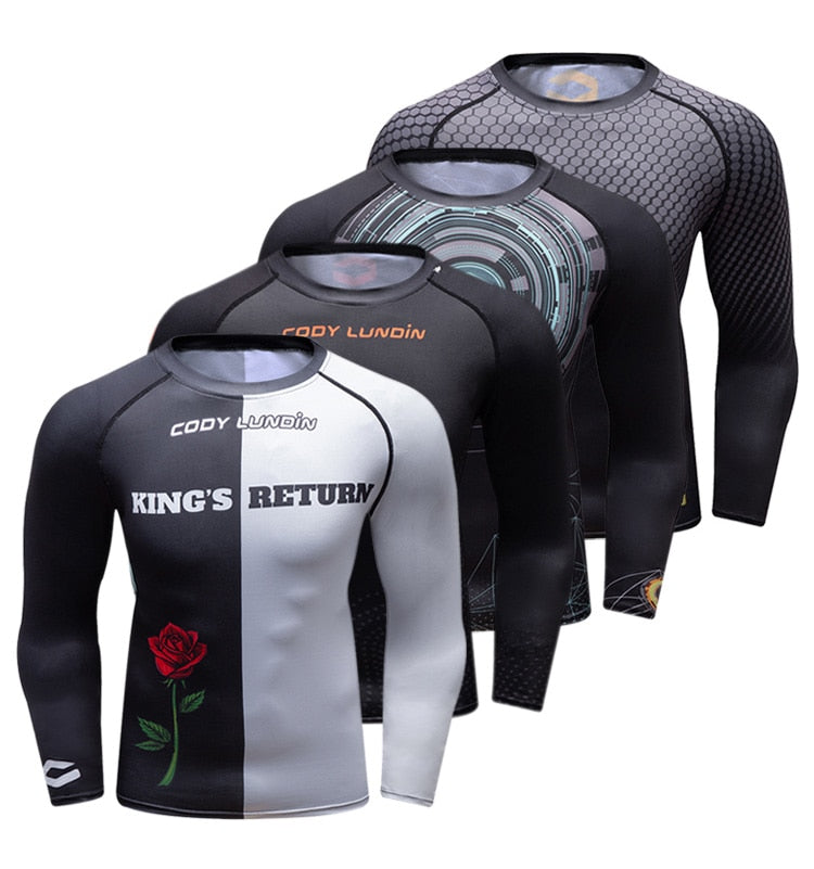 Warrior Compression 'Check Mate | King's Return' Elite Long Sleeve RashGuard