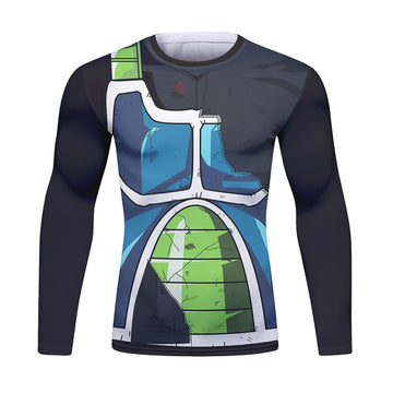 Dragon Ball Z 'Onyx Bardock | Battle Damaged' Long Sleeve Elite Rashguard