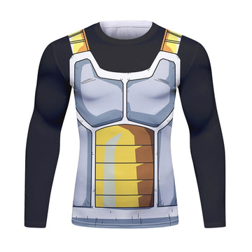 Dragon Ball Z 'Onyx Vegeta' Long Sleeve Elite Rashguard