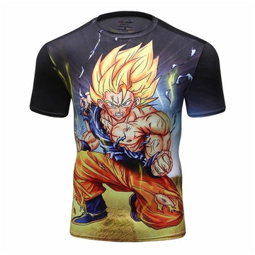 Dragon Ball Z Compression 'Vegeta | Forms' Elite Short Sleeve Rashguard