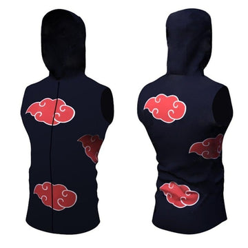 Naruto Compression 'Akatsuki' Hooded Tank Top