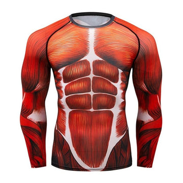 Attack on Titan 'Musculature' Compression Elite Long Sleeve Rashguard