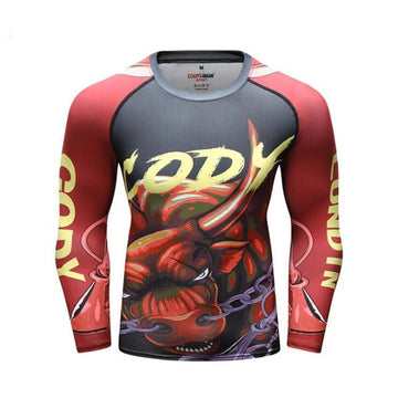 Bull Compression 'Chains' Elite Long Sleeve Rashguard