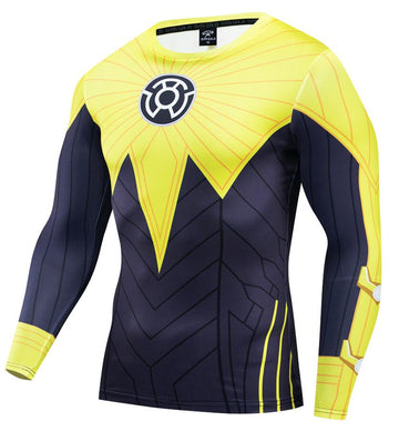 Green Lantern Sinestro Compression 'Comic' Long Sleeve Rashguard