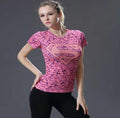 Supergirl 'Pink Onyx' Compression Short Sleeve Rash Guard-RashGuardStore