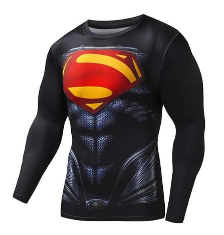 Superman "Evil" Compression Long Sleeve Rashguard-RashGuardStore