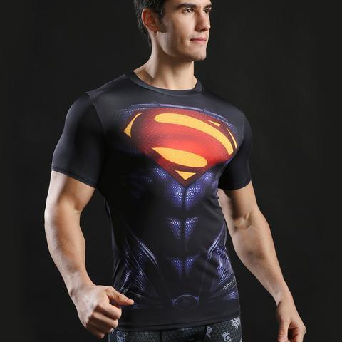 Superman "Evil" Short Sleeve Compression Rashguard-RashGuardStore