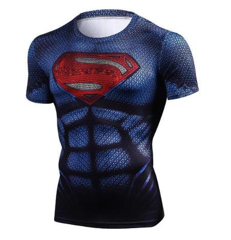 Superman "Kingdom Come" Compression Short Sleeve Rashguard-RashGuardStore