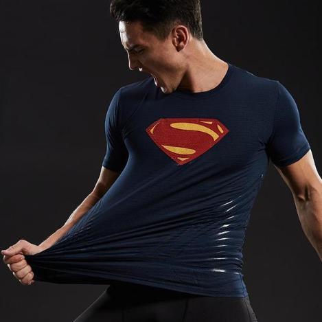 Superman "Man Of Tomorrow" Short Sleeve Compression Rashguard-RashGuardStore