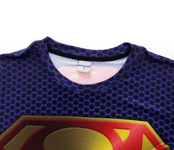 Superman "New 52" Premium Dri-Fit Short Sleeve Rashguard-RashGuardStore