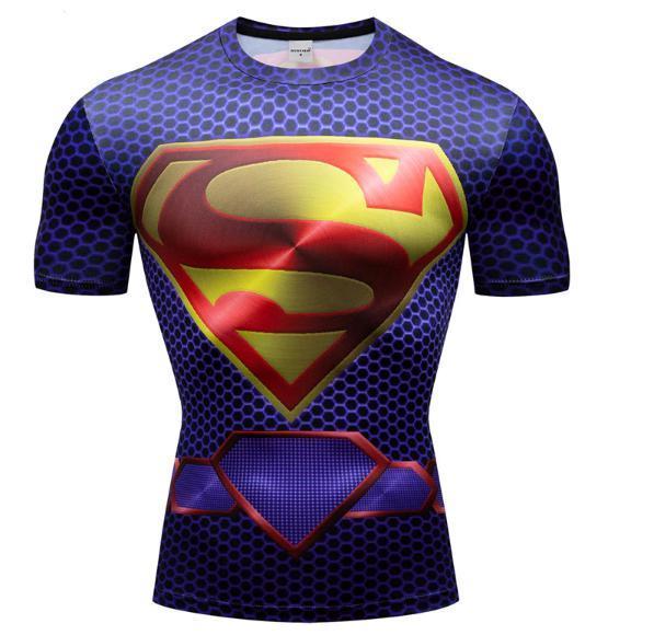 Superman "New 52" Premium Dri-Fit Short Sleeve Rashguard-RashGuardStore