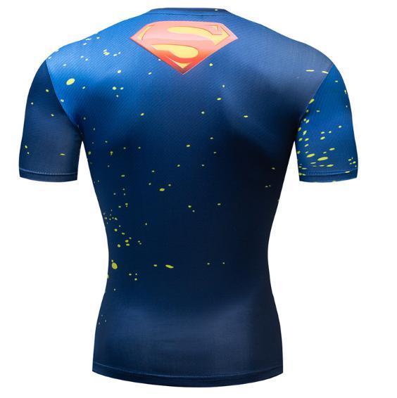 Superman "Paintball" Premium Dri-Fit Short Sleeve Rashguard-RashGuardStore