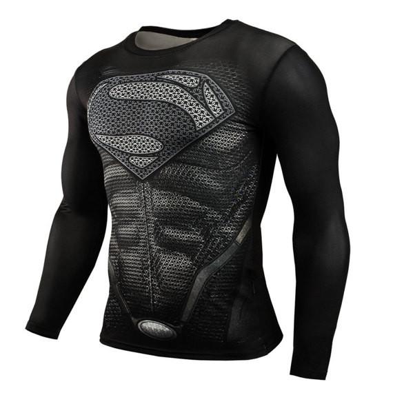 Superman "Reign Of Superman" Long Sleeve Compression Rashguard-RashGuardStore