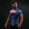 Superman Short Sleeve Compression Rashguard-RashGuardStore