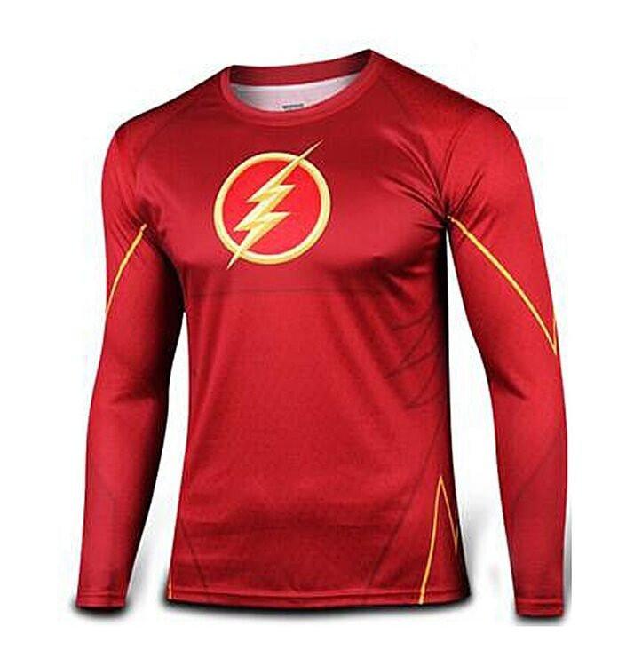 The Flash "Classic" Long Sleeve Compression Rash Guard-RashGuardStore